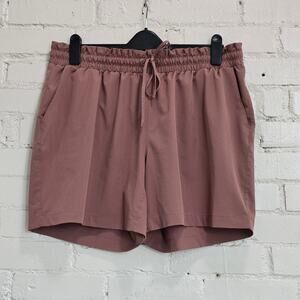 Mondetta Women's XL, Relaxed Fit Shorts in Dusty Brown: Casual Lounge Athleisure
